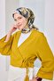 Velora Scarf Watercolor Flower Pastel Yellow - 2