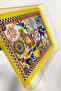 Patterned Plexiglass Tray for Serving and Presenting with Transparent Handles 35cm X 25 cm - 3