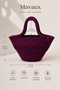 Lidya Stylish Detailed Straw Handbag Natural Weave Summer Beach, Daily Use Suitable Design Bag - 3