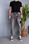Ripped Detailed Anthracite Denim Jean - Jeans - 3