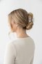Transparent Gray Stone Detailed Large Size Hair Clip with Latch Clip - 2