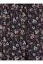Lcw Grace Navy Blue Floral Skirt with Elastic Waist - 7