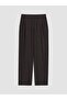 Lcw Vision Brown Elastic Waist Linen Blended Women's Trousers - 5