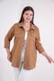 Women's Plus Size Zipper Detailed Shirt