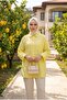 Women's Muslin Fabric Oversized Shirt Tunic with Adjustable Sleeves and Pockets - 5