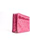 Satin Fabric Jewelry Organizer with 6 Pouches, 25x20x8 cm, Compact Storage for Travel (Pink) - 3