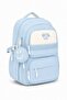 4-Piece Satin Fabric Waterproof Primary School Bag Set with Lunch Bag, Pen Holder and Accessory Bag - 6