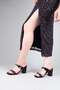 Bi̇lti̇ Double Buckle Heeled Slippers Black - 3