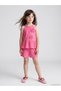 Vizyon New Season Flower Appliqued Girls' Crinkle Set