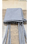 Gray Balcony Curtain with Iron Rings – Outdoor Sunshade Curtain with Ties - 2