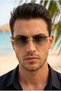 Frameless Safi Mineral Glass Sunglasses Feather Lightness Uv400 Protection Unisex Design by Monal