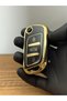 Citroen Bellingo-C2-C3-C4 Partner307-207-308-5008 3-Button Silicone Key Case Cover Black Gold