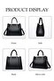 Women's Shoulder Bag, Soft Leather Messenger Bag, Simple And Stylish Handbag With Pendant, Adjustable Shoulder Strap, Suitable For Commuting, Travel, Shopping, Storage And Organization, Black - 5