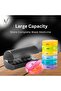 Weekly Pill Organiser, Colour-Coded Compartments, 2 Containers, 7 days 2 Times a day, Large Daily Pill Cases for Pills/Vitamin/Fish Oil/Supplements - 8
