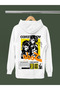 Soda Stereo Printed Cotton Long Sleeved 3-Yarn Hooded Rock Sweatshirt