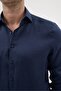 Italian Collar 100% Linen Comfort Fit Men's Shirt - 7