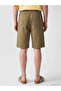 Xside Khaki Relax Fit Gabardine Men's Shorts - 4