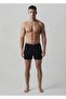 Men's Combed Cotton 2-Piece Set Towel Waist Boxer Black-Grey Color - 2
