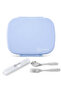 Smart Serve Bento Lunch Box 1100ml w/ Stainless Steel Cutlery Set – Sky Mist