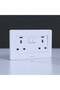 - Milano 13A Twin Socket With Switch & Led Indicator Wh Ps - 2