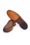 Walnut Color Laceless Genuine Leather Leather Sole Men's Shoes - 3