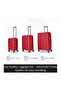 League 79 cm Hard Trolley, 4 Wheels, Burgundy - 8