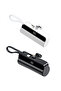 Mini portable charger with cable 5 V 2.1 A 5000 mAh, OEM customizable logo finger power bank