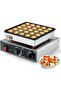 Mini Dutch Pancake Baker Stainless Steel Uniform Heating Non Stick Coating 850W Mini Pancakes Maker for Restaurant
