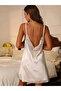 Women's Lace Sandy Nightdress with Rope Strap - 2