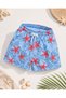 New Season Boy's Patterned Printed Waist Lace Shorts Swimwear Mesh Full / Regular Fit - 3