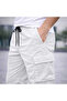 Men's Stone Lycra Cargo Pants with Elastic Waist and Cuffs - 3
