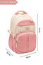 Lined Waterproof Korean Fabric Multi-Compartment Orthopedic Back Elementary School High School University Middle School Girls' School Bag - 3