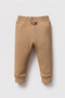 100% Cotton Ribbed Baby Bottoms Brown - 3