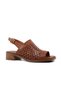 45242 Genuine Leather Tan Women's Heeled Shoes - 2