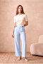 Women's White Viscose / Polyester Blended Regular Fit Crew Neck Short Balloon Sleeve T-Shirt Hollis - 2