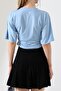 Women's Sandy Side Gathered Short Sleeve Blouse - 8
