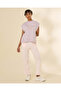 Women Light Mauve Printed Straight Leg Pants - 5