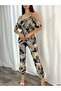 Desen1 Stylish Ruffled Jumpsuit with Straps 582123