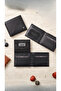 100% Genuine Leather Men's Wallet Men's Double-Sided Dual Color Navy Blue Black Belt Set - 3
