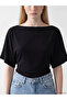 Xside Black Boat Neck Women's T-Shirt - 3
