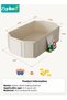 Baby Bath Tub, Collapsible Baby Bathtub,Portable Bath Tub with Non-Slip Base+5 Ocean Balls+4 Duckling Toys, Large Capacity, for 0-5 Years Old Toddlers, Kids - 8