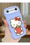 Tecno Pova Slim Compatible Case Camera Protector Blue Silicone Couple Phone Case Kitty Pattern
