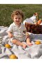 Cotton Waffle Fabric Shirt with Buttons, Summer Shorts Set, Ages 1-5