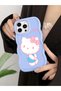 Redmi Note 14 4g Compatible Case Camera Protector Blue Silicone Couple Phone Case Kitty Pattern - 5