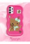 Samsung Galaxy A73 Compatible Case Camera Protector Red Silicone Couple Phone Case Kitty Pattern - 2