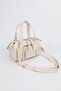 Women's Cream Midi Size Crossbody Hand and Shoulder Bag with Pockets Emma - 4
