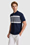 Men's Navy Blue Regular Fit Polo Neck T-Shirt 50322392-Vr033 - 3