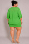 Large Size V-Neck Buttoned Stone Embroidered Capri Sleeve Pocket Thin Women's Shirt - 7