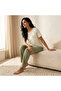 Pyjama Set Floral Print T-shirt & Trousers Viscose - 6