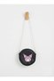 Kuromi̇ Character Girls' Black Jeans with Pouch and Bag - 2
